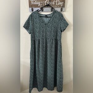 Floral Green Dress